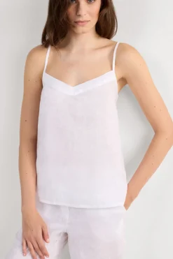 The Pure Linen Top in Linen Fabric