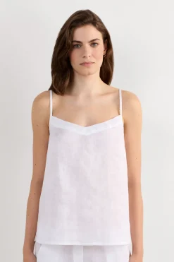 The Pure Linen Top in Linen Fabric
