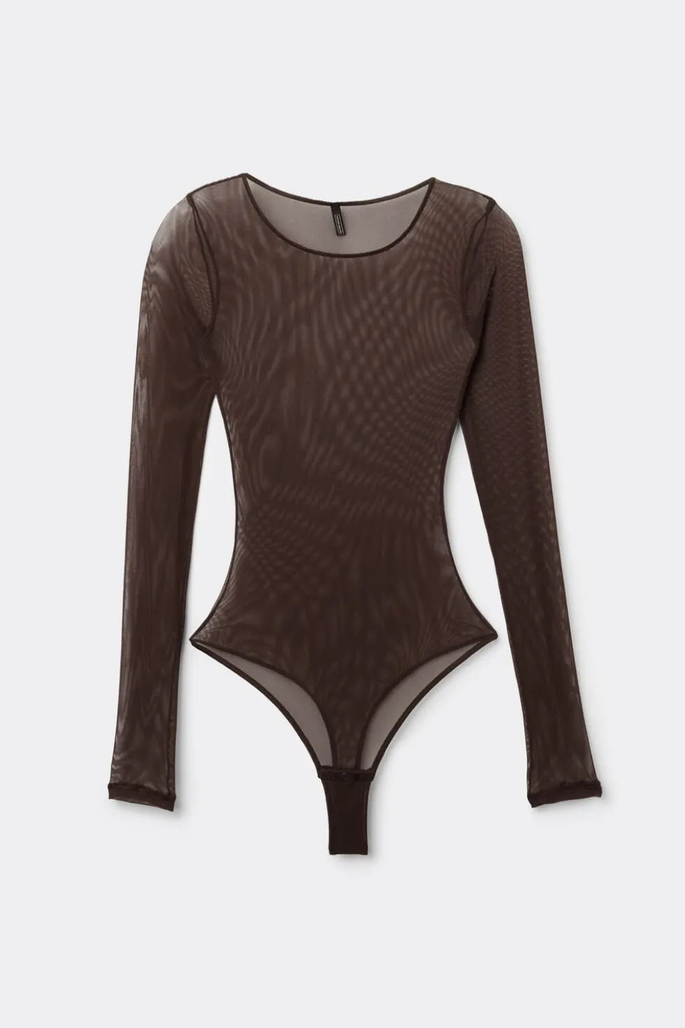 Tulle Crew Neck Bodysuit