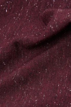 Turtleneck Top in Modal Light with Cashmere Lamé