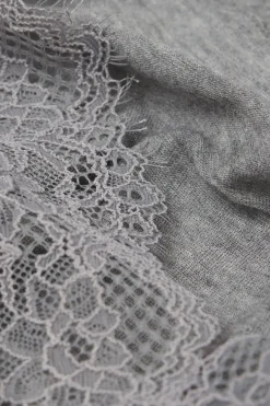 Ultralight Cashmere Lace Long Sleeve Shirt
