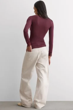 Ultralight Cashmere Lace Long Sleeve Shirt