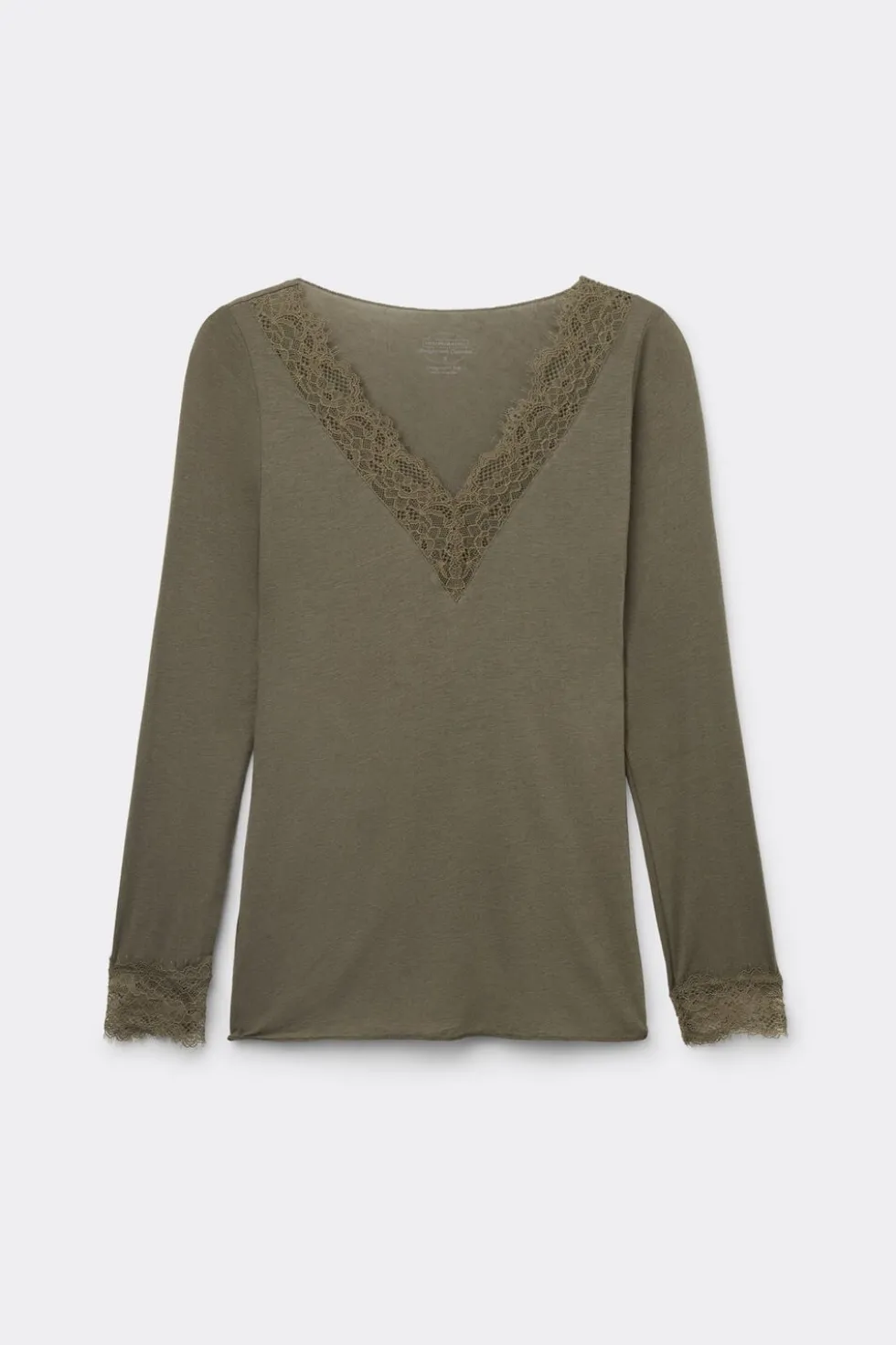 Ultralight Cashmere Lace Long Sleeve Shirt