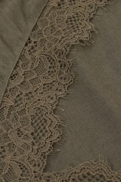 Ultralight Cashmere Lace Long Sleeve Shirt