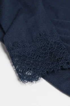 Ultralight Cashmere Lace Long Sleeve Shirt