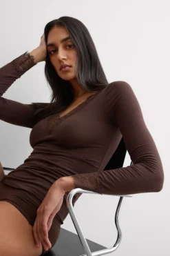 Ultralight Cashmere Lace Long Sleeve Shirt
