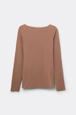 Ultralight Cotton Bateau Neck Top