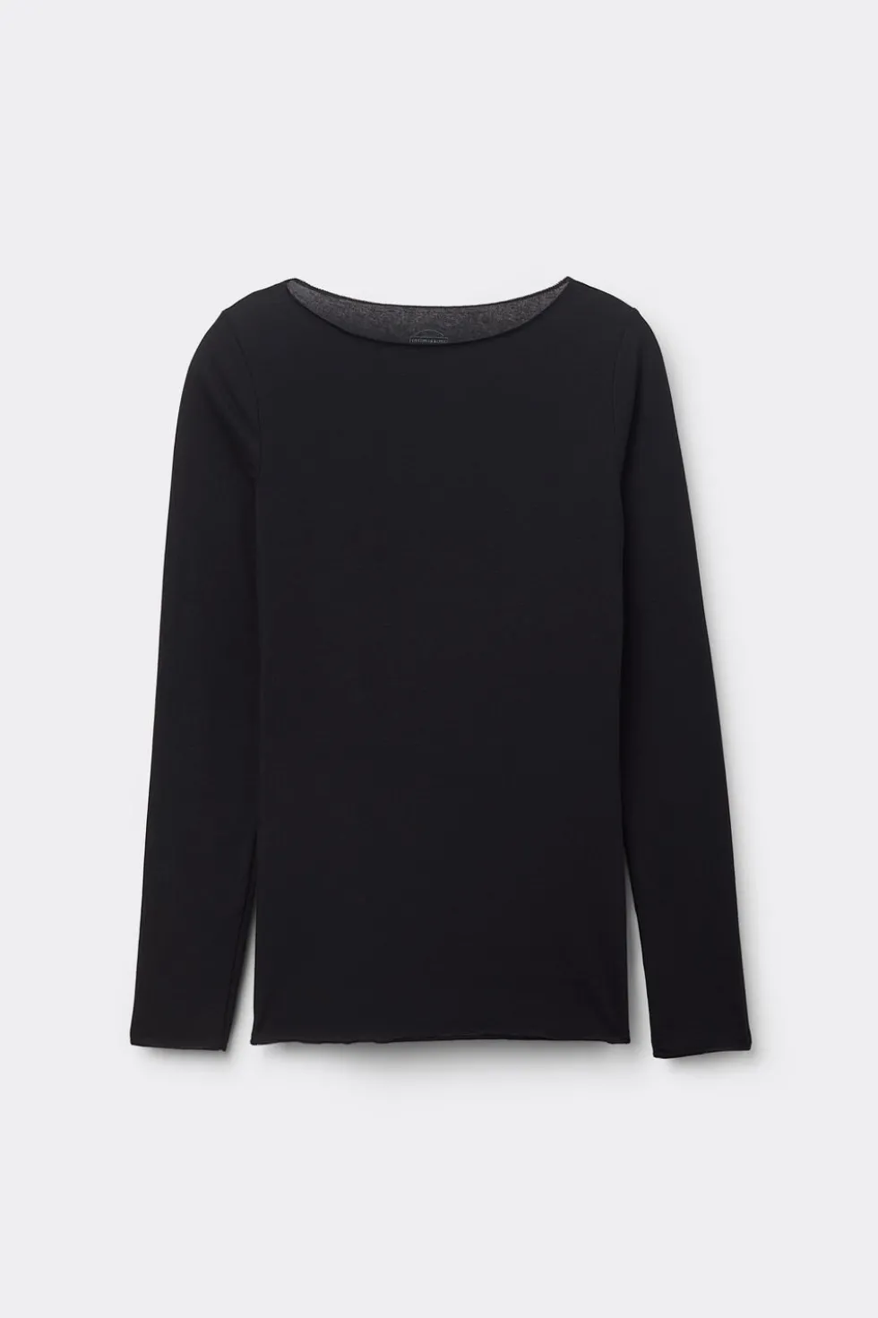 Ultralight Cotton Bateau Neck Top