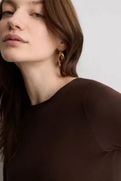 Ultralight Cotton Bateau Neck Top