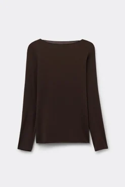 Ultralight Cotton Bateau Neck Top