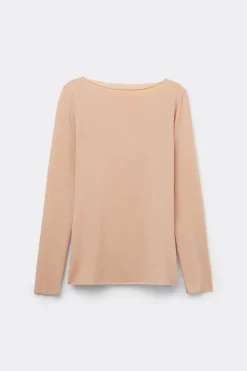 Ultralight Cotton Bateau Neck Top