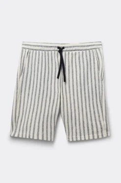 Vertical Striped Fleece Shorts