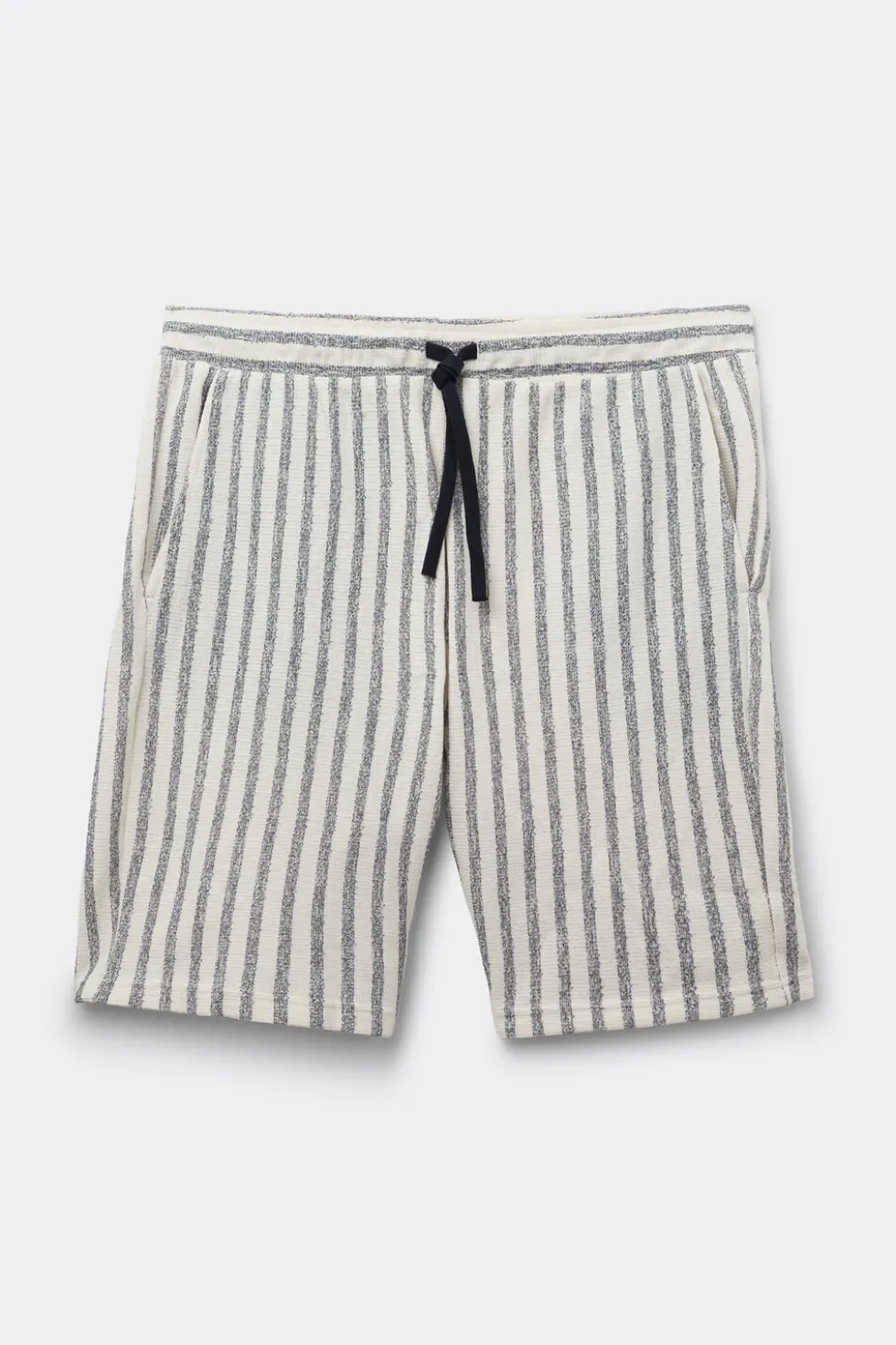 Vertical Striped Fleece Shorts
