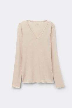 V-neck top in Modal Ultralight with Cashmere