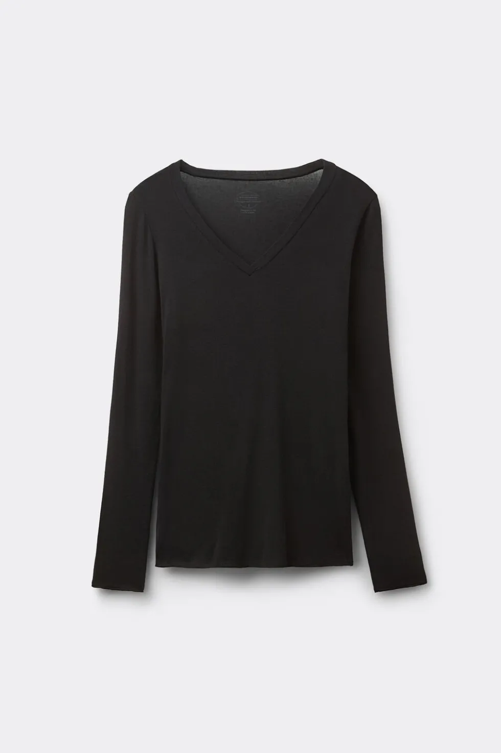 V-neck top in Modal Ultralight with Cashmere