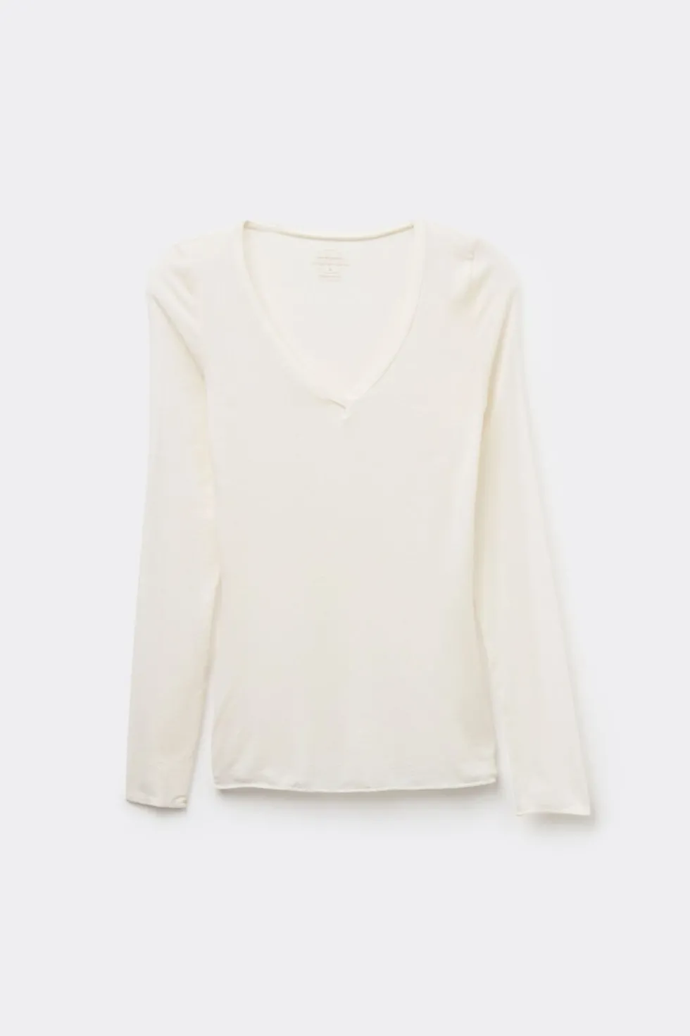 V-neck top in Modal Ultralight with Cashmere